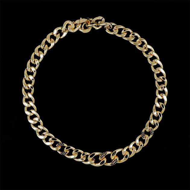 Collana Grumetta 3 Pavé