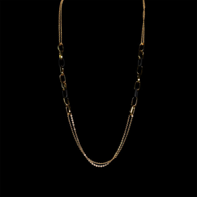 Collana fantasia 254 maglia gommata