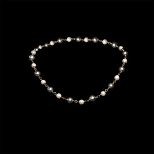 Collana fantasia 243 perline bianche