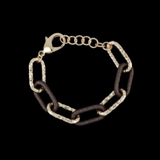 Bracciale fantasia 253 maglia battuta gommata