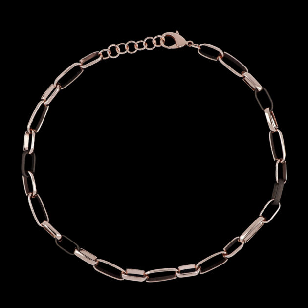 Collana fantasia 252 maglia lunga gommata