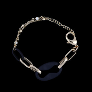Bracciale fantasia 255 maglia lunga aperta gommata