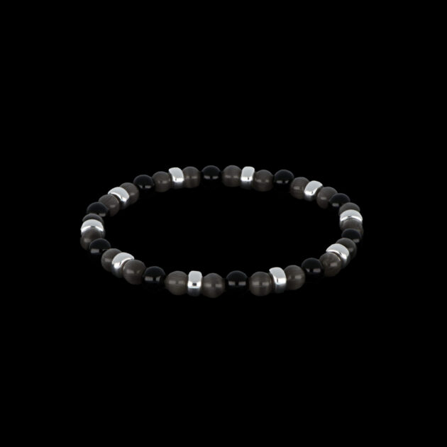 Bracciale onice Agata grigia