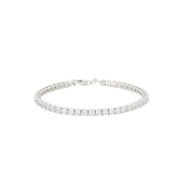 Tennis Bracciale Bianco 3.5 MM AG 925