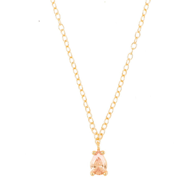 Collana Punto Luce Goccia Citrino AG 925