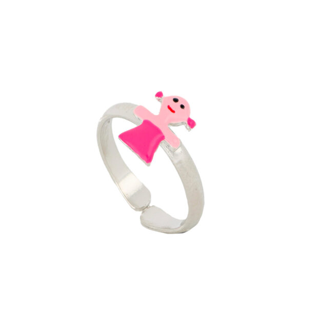 Anello Bimba Rosa Ag 925