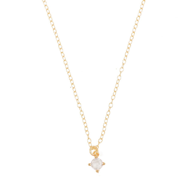 Collana Punto Luce Tondo Bianco AG 925