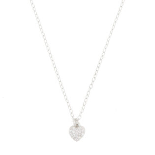 Collana Cuore 1 Zirc. Ag 925
